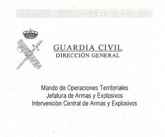 La Guardia Civil confirma por escrito a la RFEC la validez de la tarjeta federativa de caza para la renovación de la licencia de armas D y E 